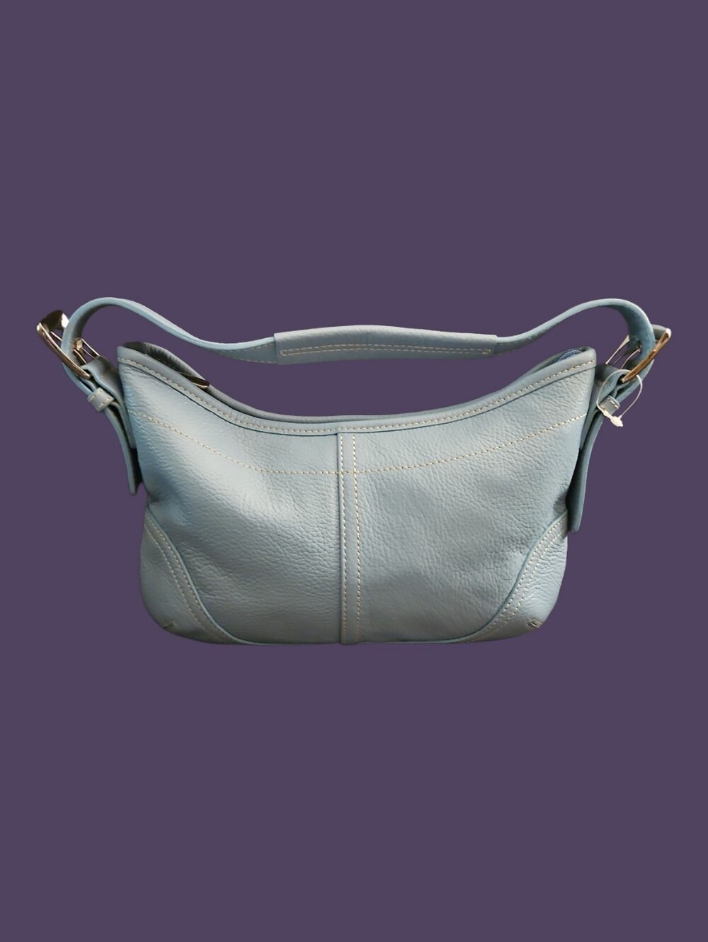 DANIER Y2k Tiffany Blue Leather Handbag